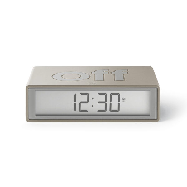 Lexon Design Gold Flip + Alarm Clock