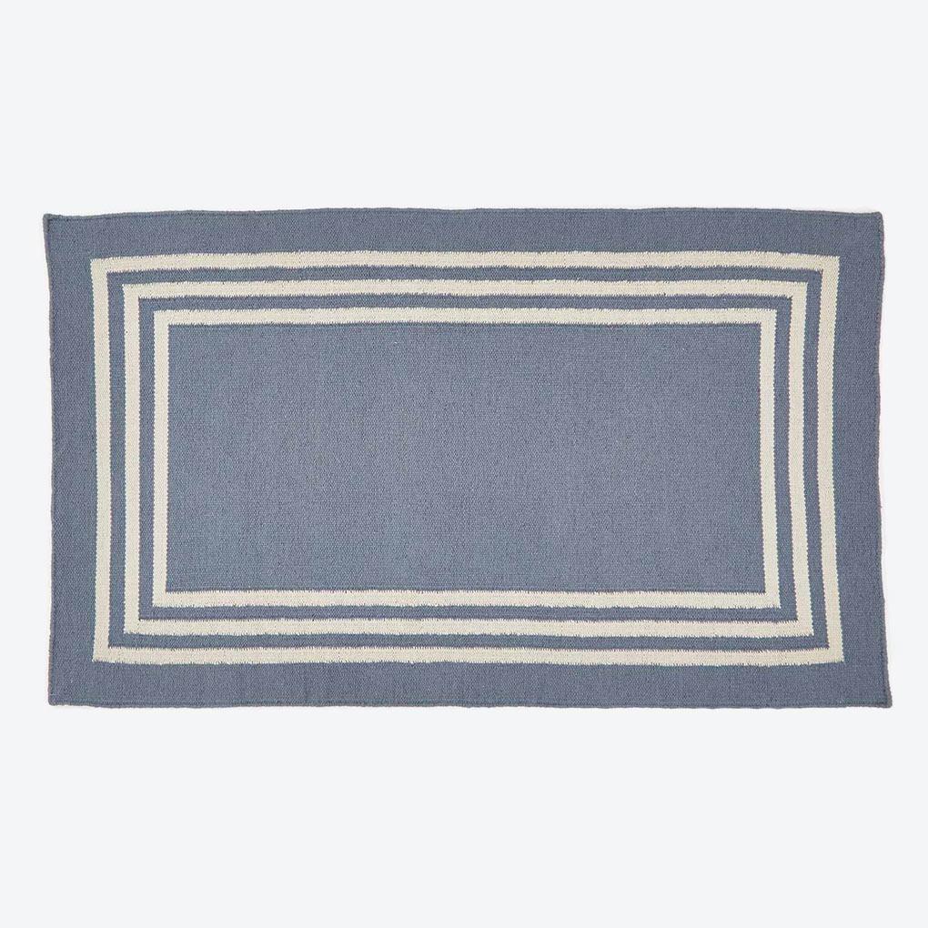 Weaver Green Blue Maxime Rug Made from Recycled Plastic Bottles 150 x 90 cm