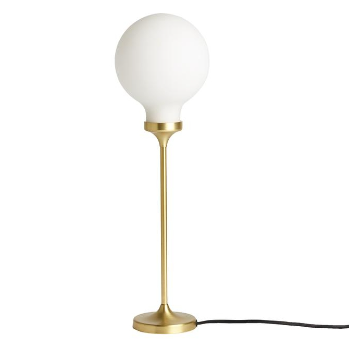 101 Copenhagen  Brass Opaque Punch Ball Table Lamp