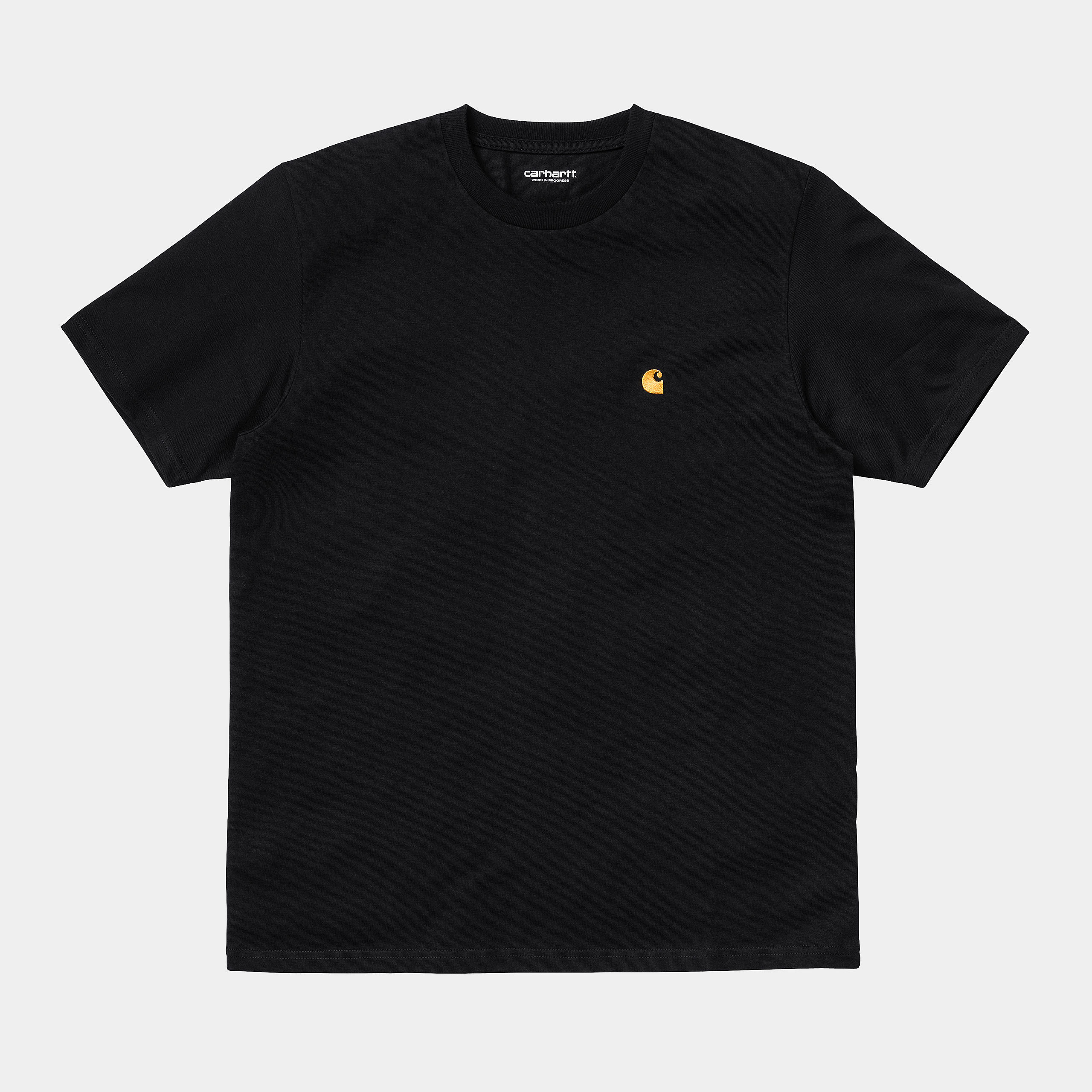 Carhartt Black and Gold  Short Sleeves Chase Tee 