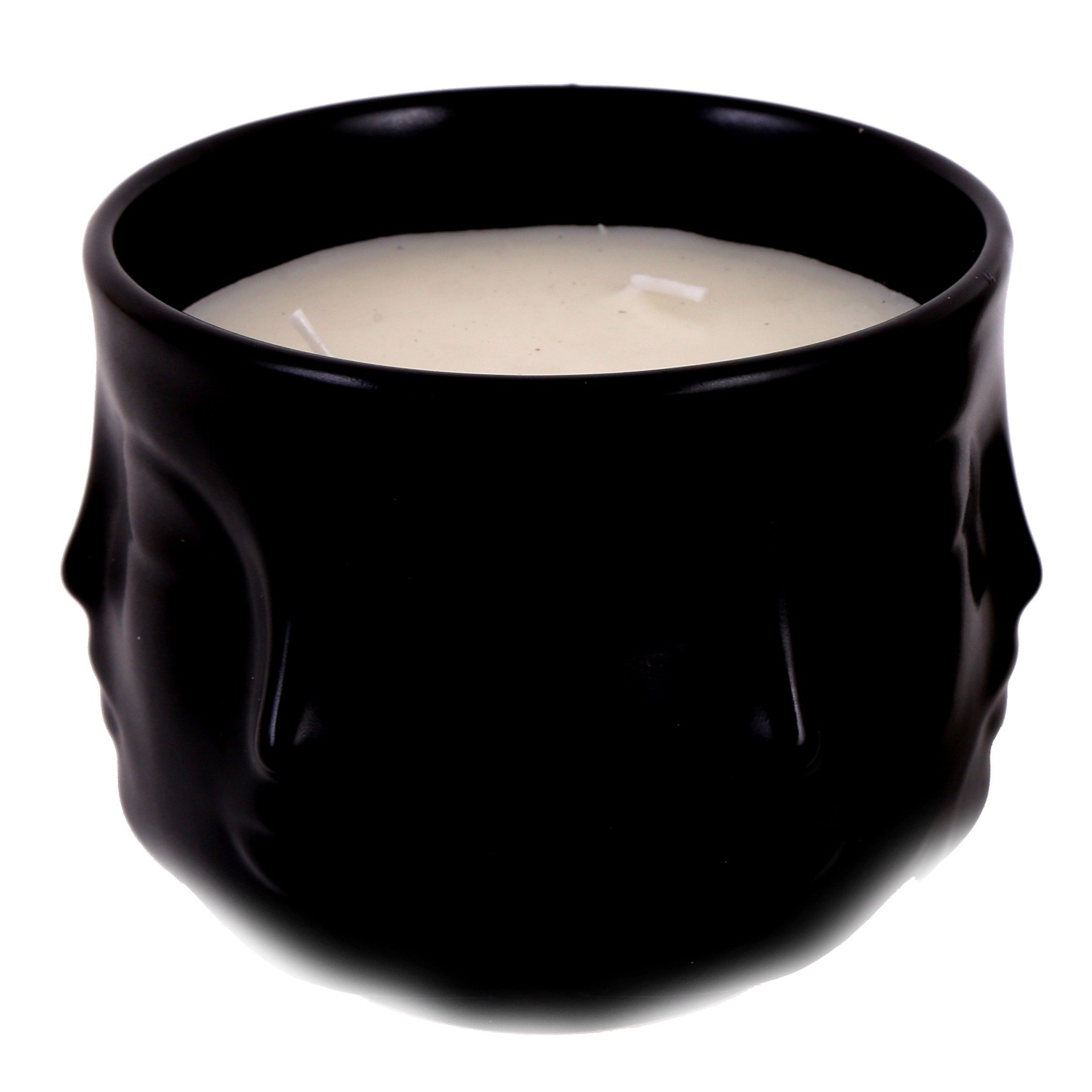 &Quirky Pagan Many Faces Candle Pot : Black or White