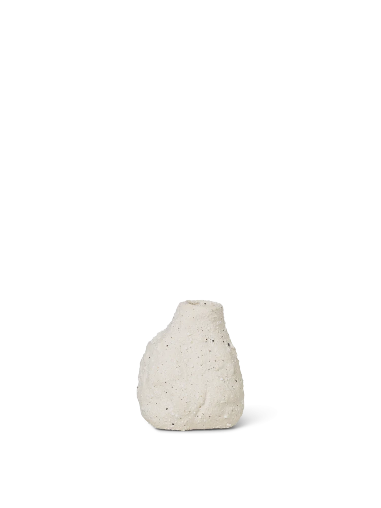 Ferm Living Vulca Mini Vase Off White Stone