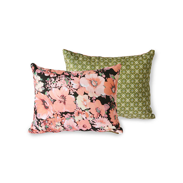 HK Living Double Sided Printed Zip Fastened Cushion