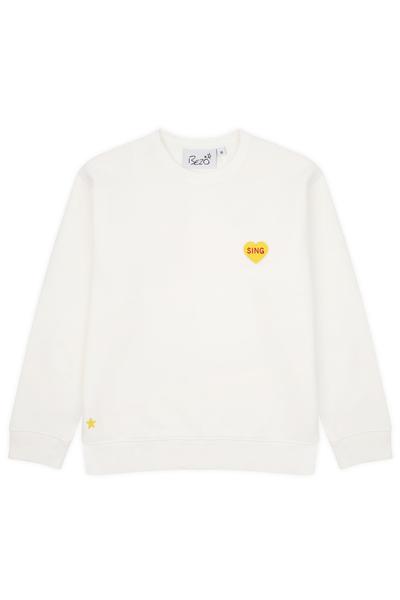 Yellow Love Heart Sweatshirt