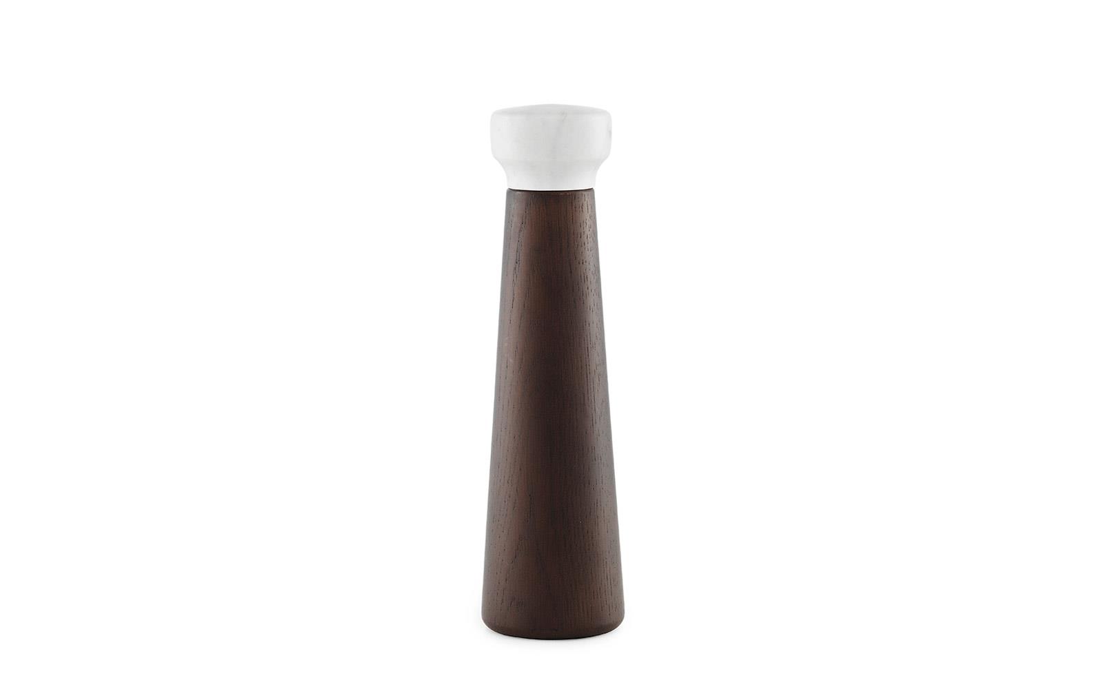 Normann Copenhagen Large Oak and White Stained Craft Salt Mill