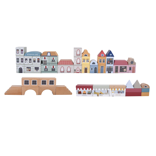 Little Dutch Wooden Houses and Mansions Set
