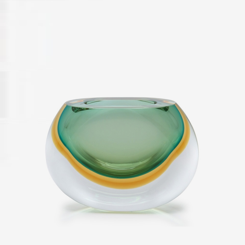 Cá d’Oro Minimalistic Glass Mini Vase 92 Green-Ambar