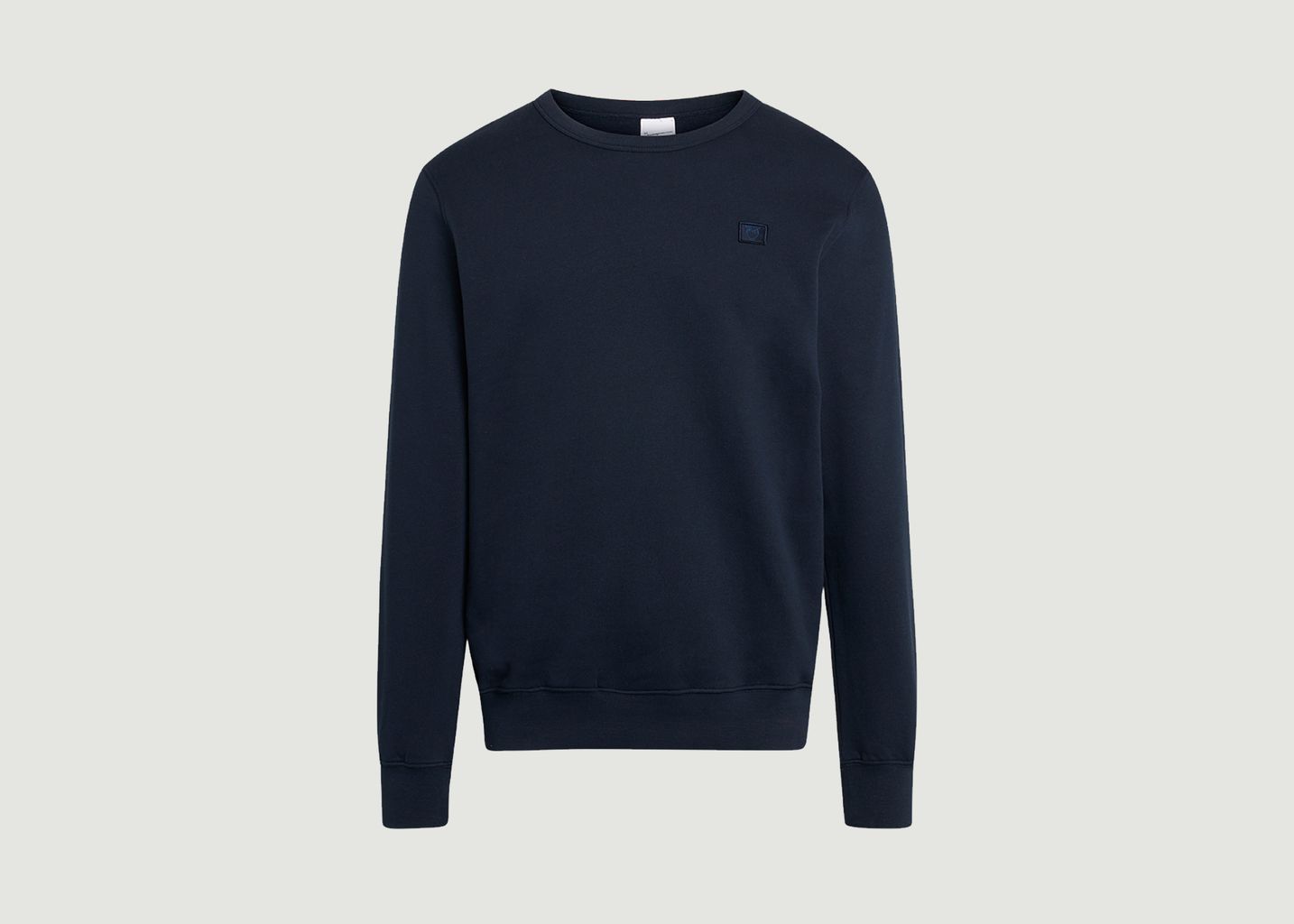Knowledge Cotton Apparel  Navy Blue ELM Basic Sweatshirt