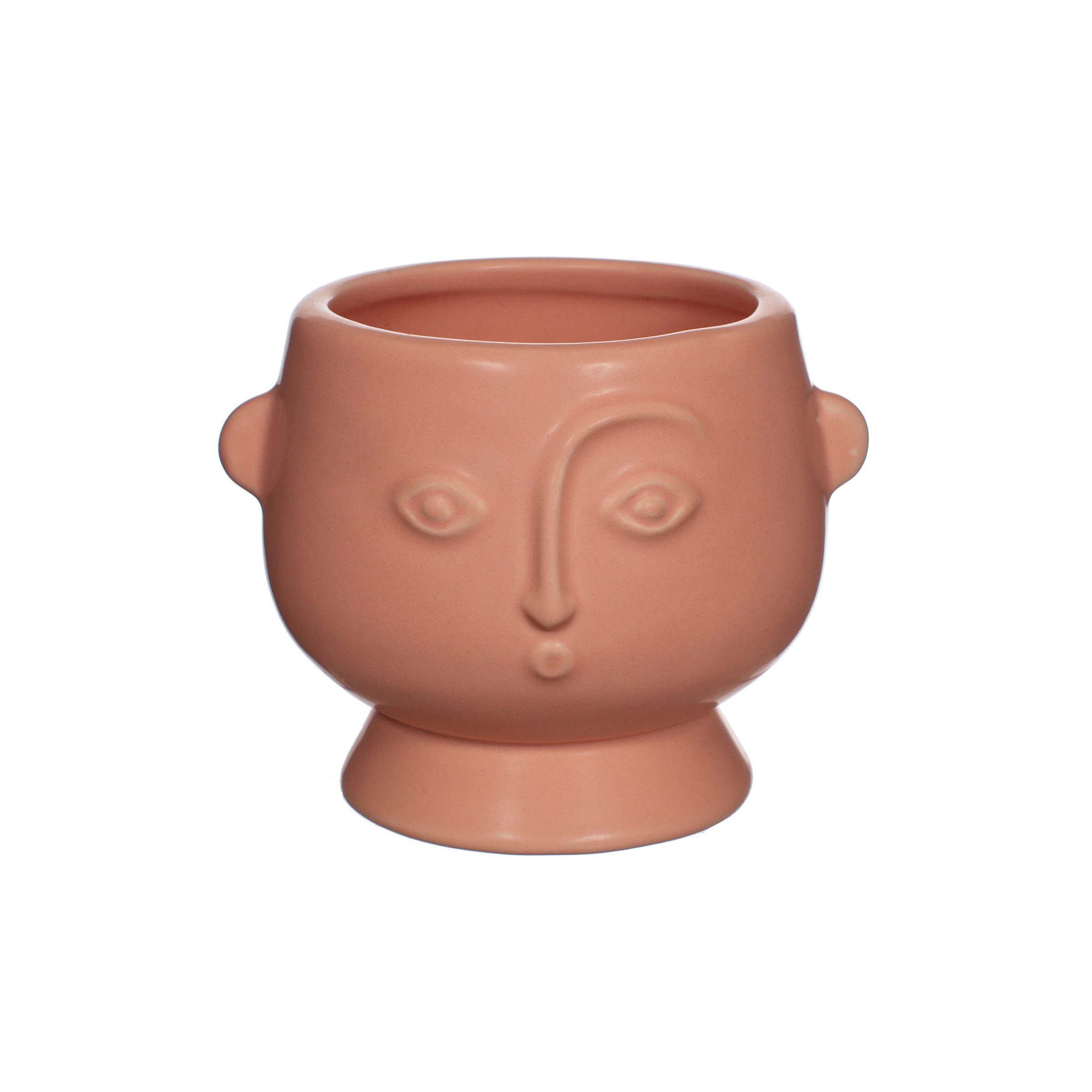 Small Matt Pink Face Planter