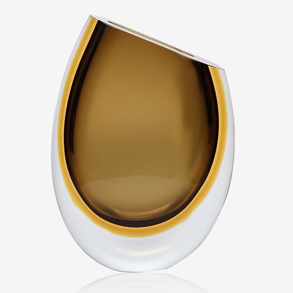 Cá d’Oro Minimalistic Glass Vase 210 Fume-Ambar