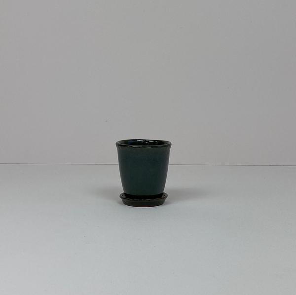 B Green Mini Pot Saucer Green