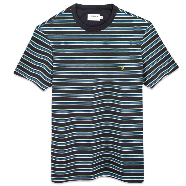 True Navy Canyon Stripe T Shirt