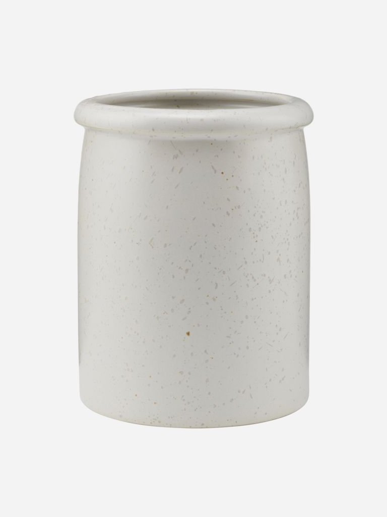 House Doctor Pion Jar In Grey White