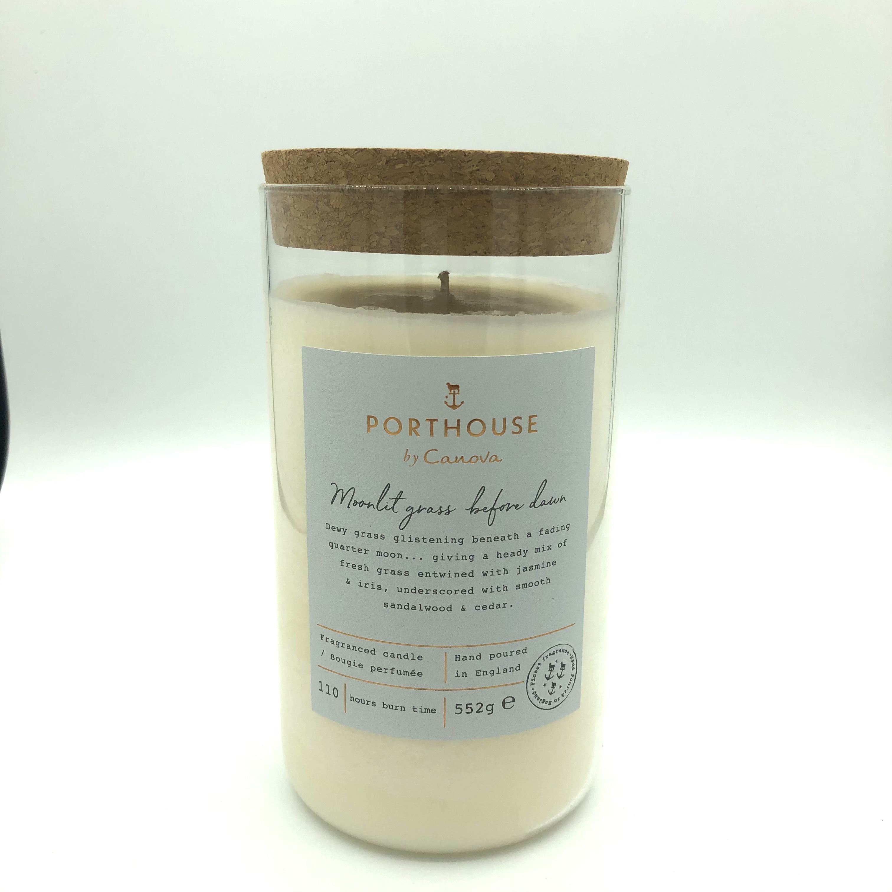 Canova Porthouse Moonlit Grass Before Dawn Candle 552g 110 Hours Burn Time