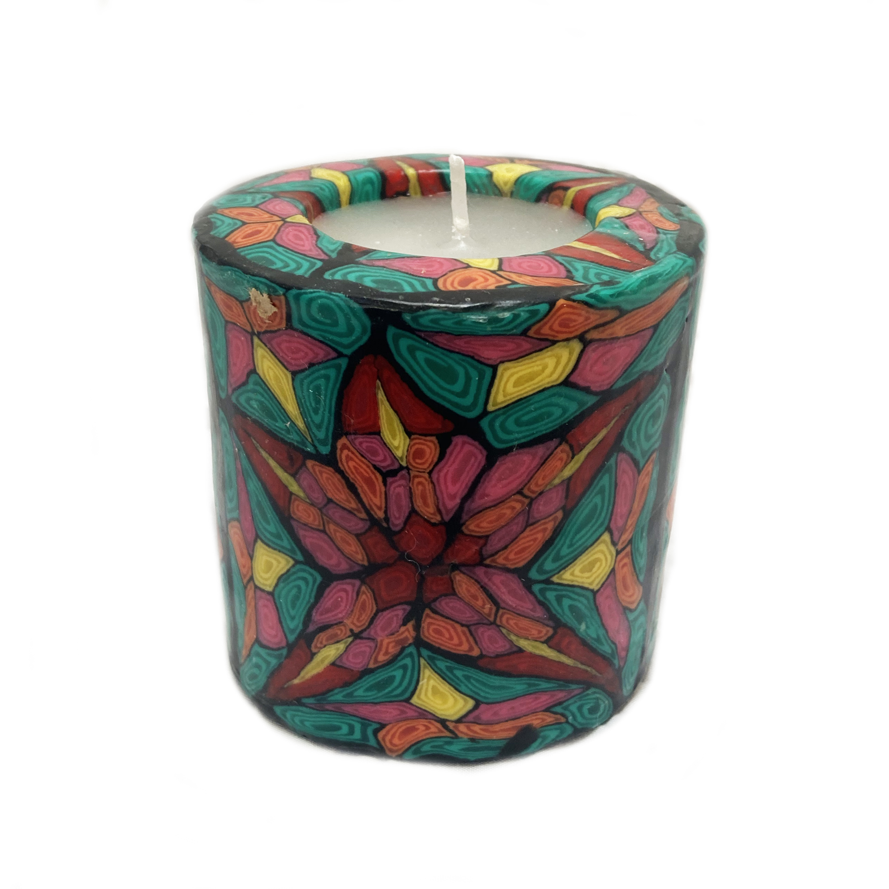 Swazi Candles Colourful Patterned Swazi Candle