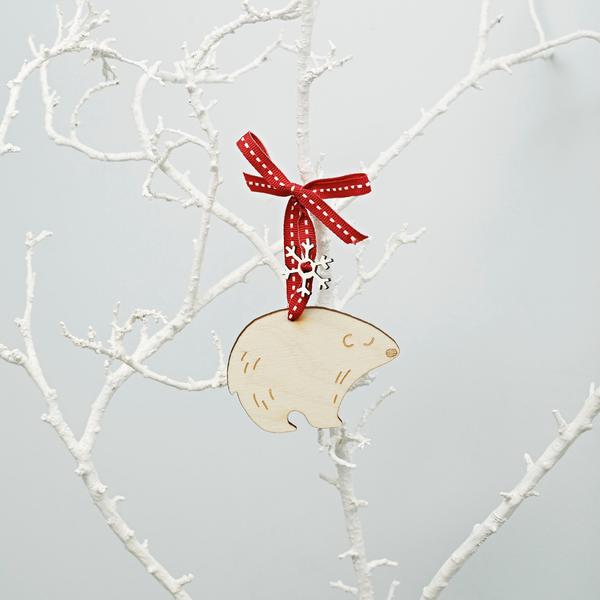 Julia Davey Polar Bear Christmas Decoration