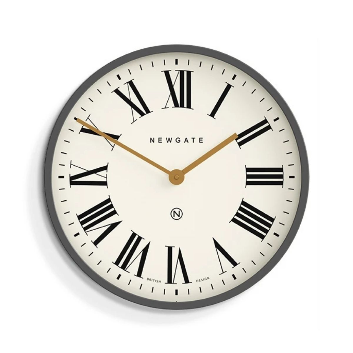 Newgate Mr Butler Wall Clock in Grey and Cream