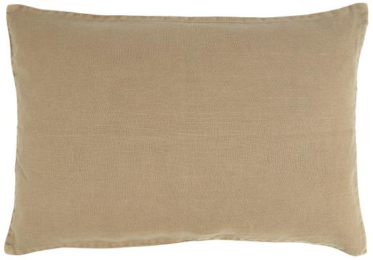 Ib Laursen 60x40cm Linen Cushion in Cognac Colour
