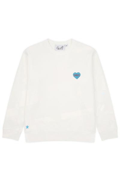 Blue Heart Smile Sweatshirt