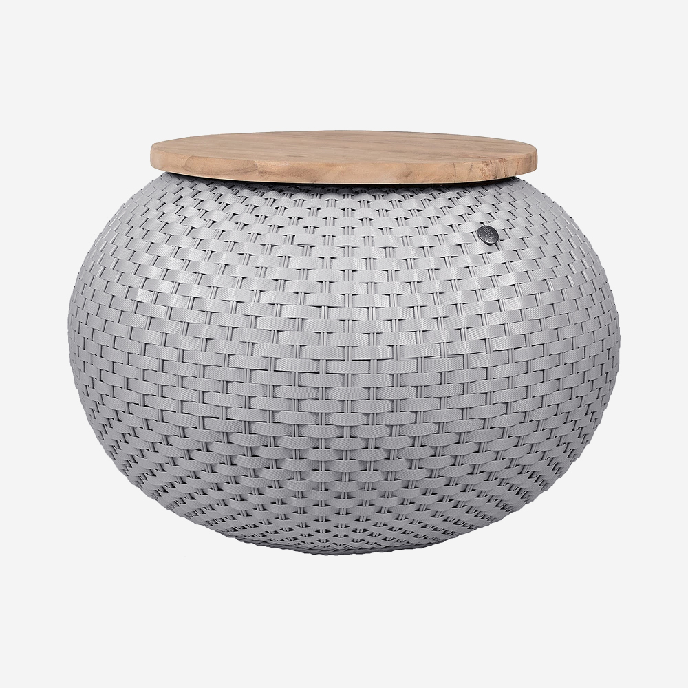 Handed By  Halo Storage Basket Table Seat Flint Grey