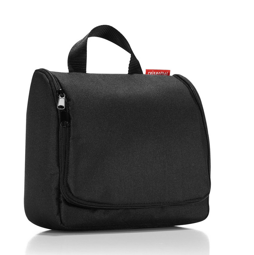 Foldable Black Unisex Travel Toilet Bag