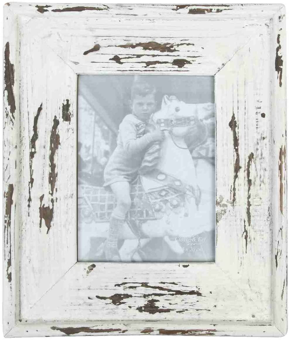 clayre & Eef XL Photo Frame Vintage White