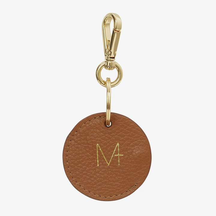 MPLUS Design Leather Key Ring no1 in Orange