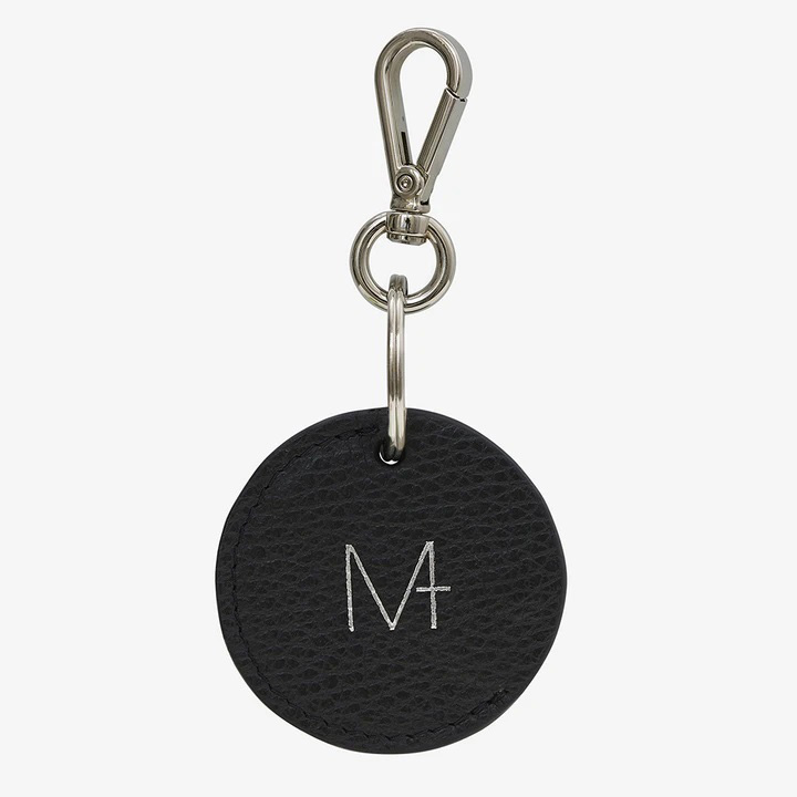 MPLUS Design Leather Key Ring no1 in Black