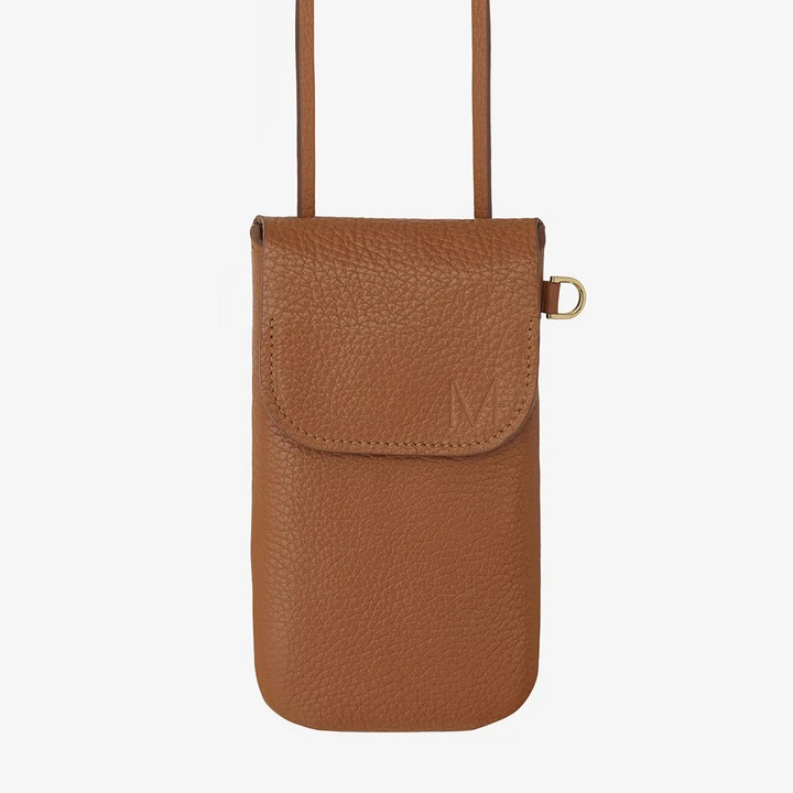 MPLUS Design Leather Phone Bag no1 in Orange