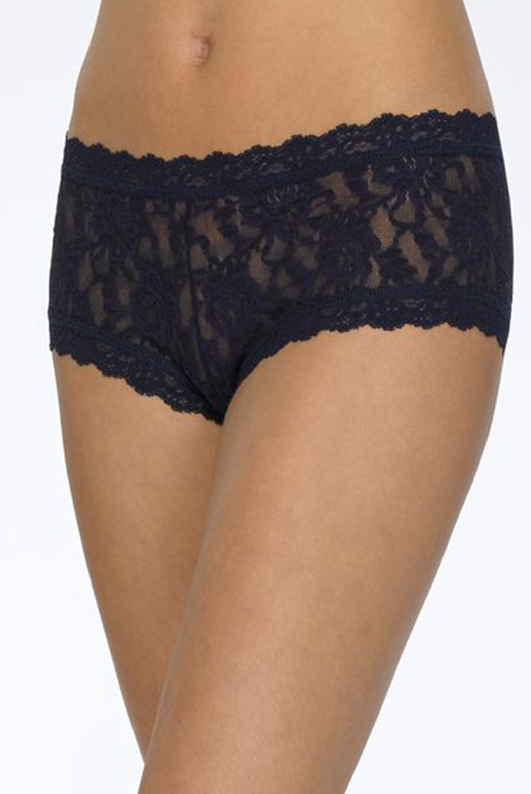 Navy Signature Lace Boyshort