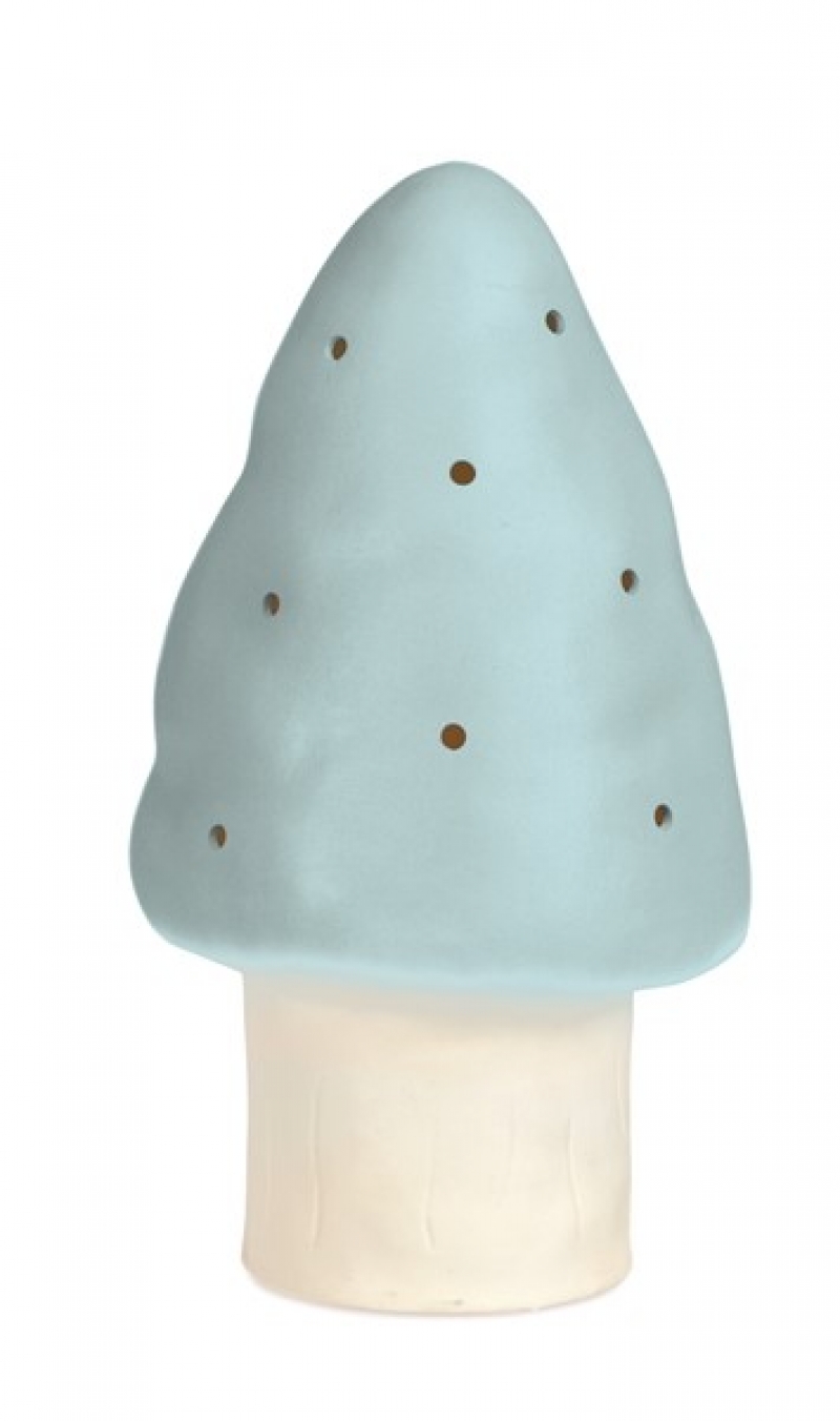 Small Blue Mushroom Lamp