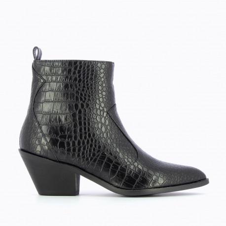 Originally 79 99 Crocodile Effect Ankle Boots Black