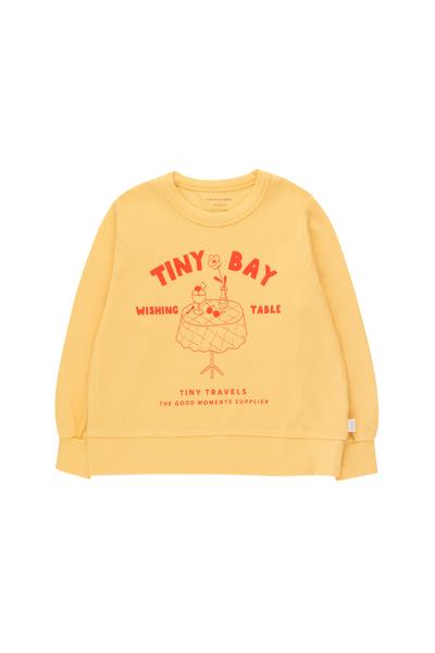 Tinycottons  Red and Yellow Waffle Wishing Table Sweatshirt