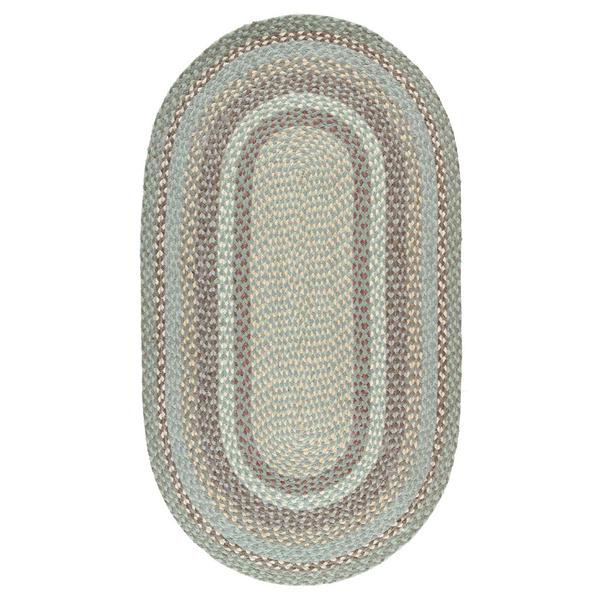 The Braided Rug Company Seaspray Oval Rug 122 X 183 Cm