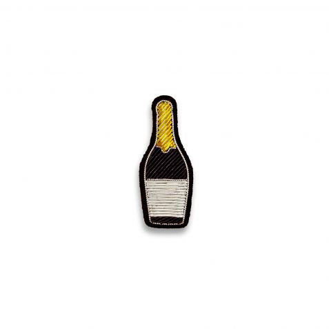 Macon & Lesquoy Champagne Hand-Embroidered Pin