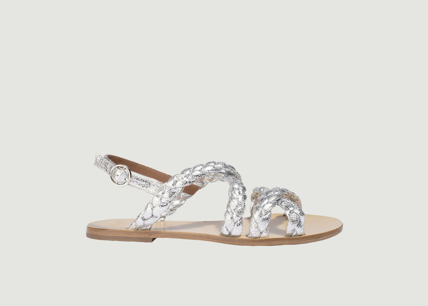 Silver Amber Sandals