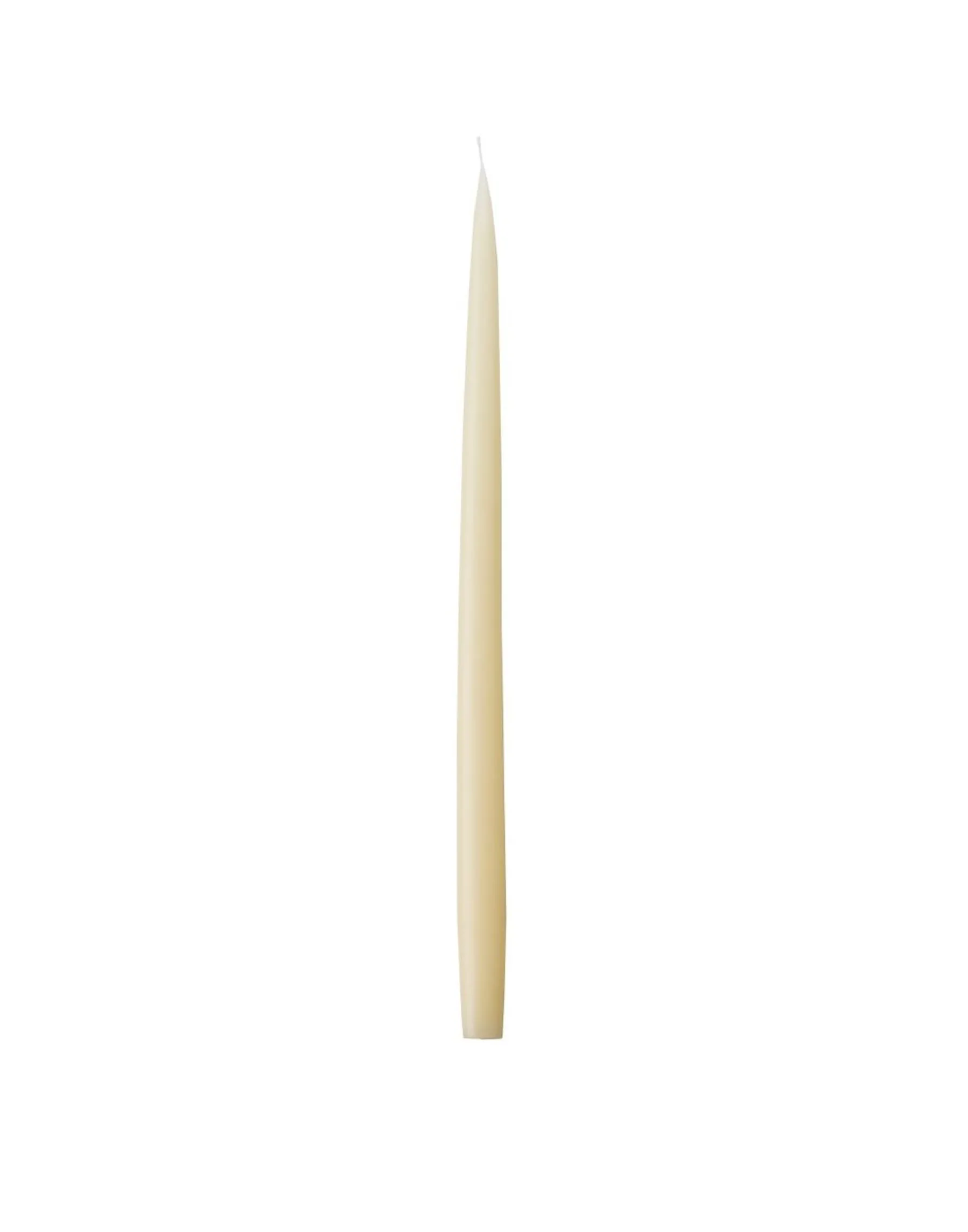 Kunstindustrien Slim Colored Candle, Ø=1.3 Cm H= 28, 6 Pieces,  Ivory