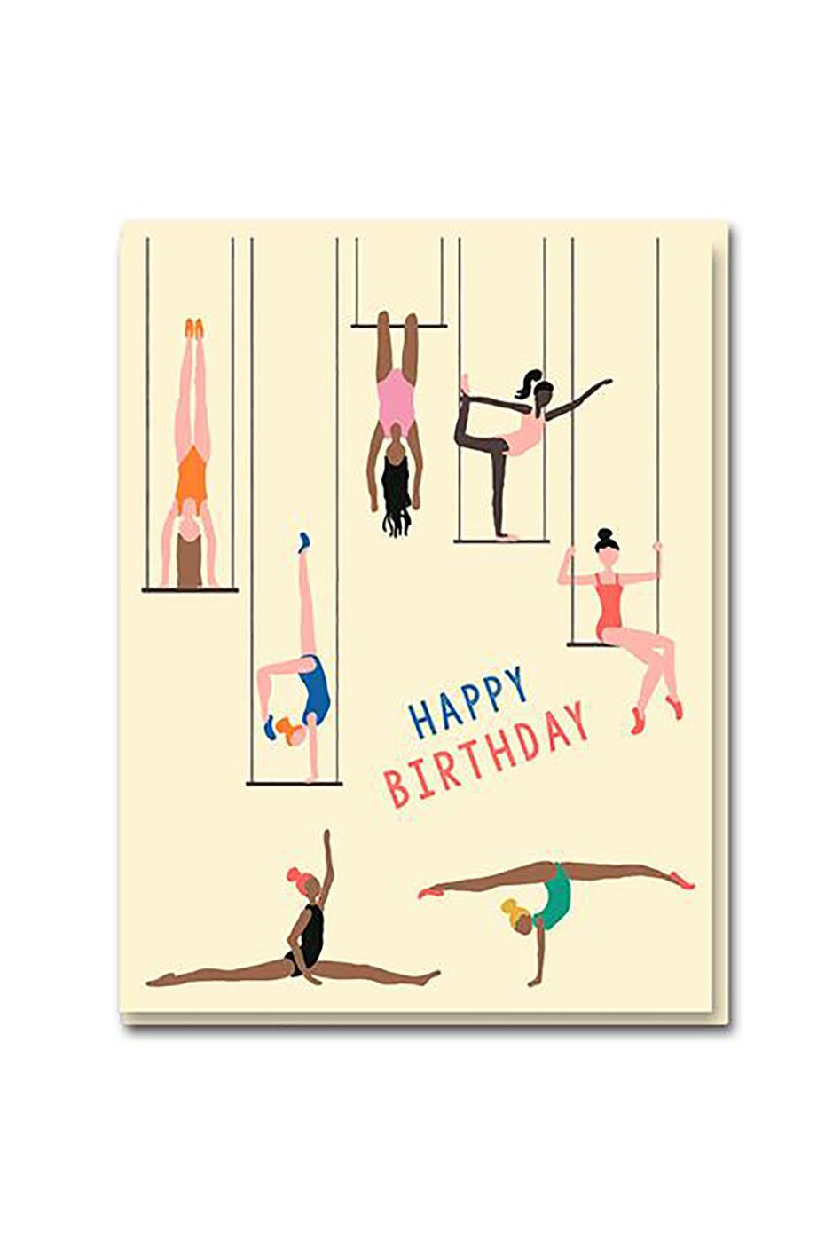 Trapeze Birthday Card