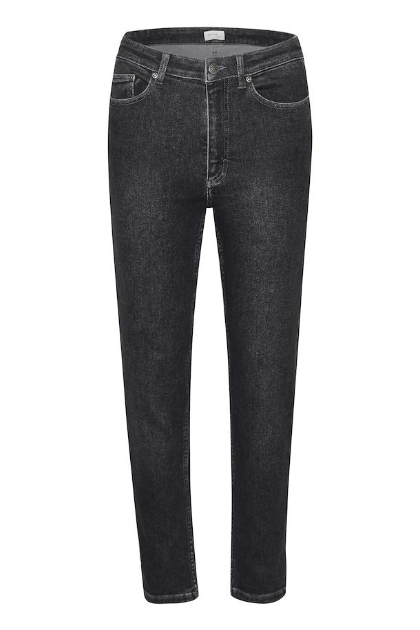 Gestuz AstridGZ High Waisted Slim Jeans in Washed Black