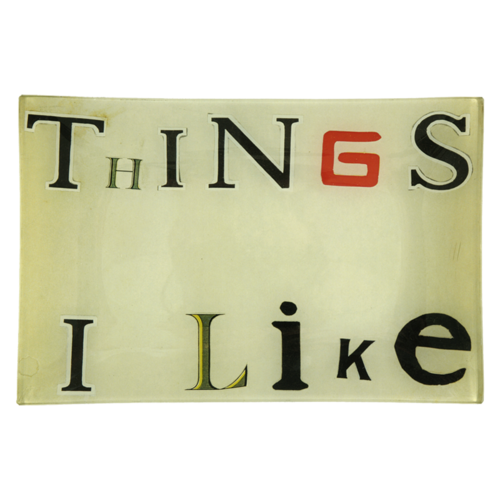 JOHN DERIAN Decorative Plate / Tray 'Things I Like'