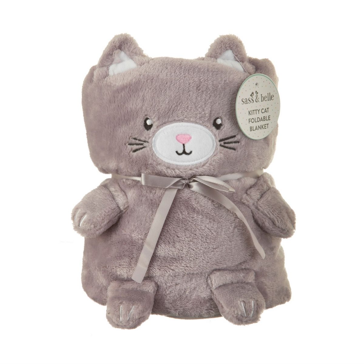 Sass & Belle  Kitty Cat Soft Fleece Baby Blanket