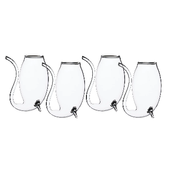 Kitchen Craft Glass Port Sippers Set of 4