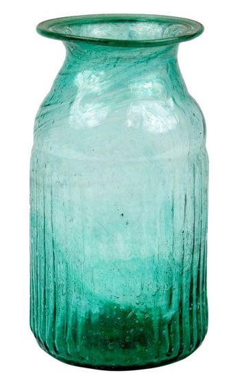 De Weldaad Vase Recycled Glass - Clover