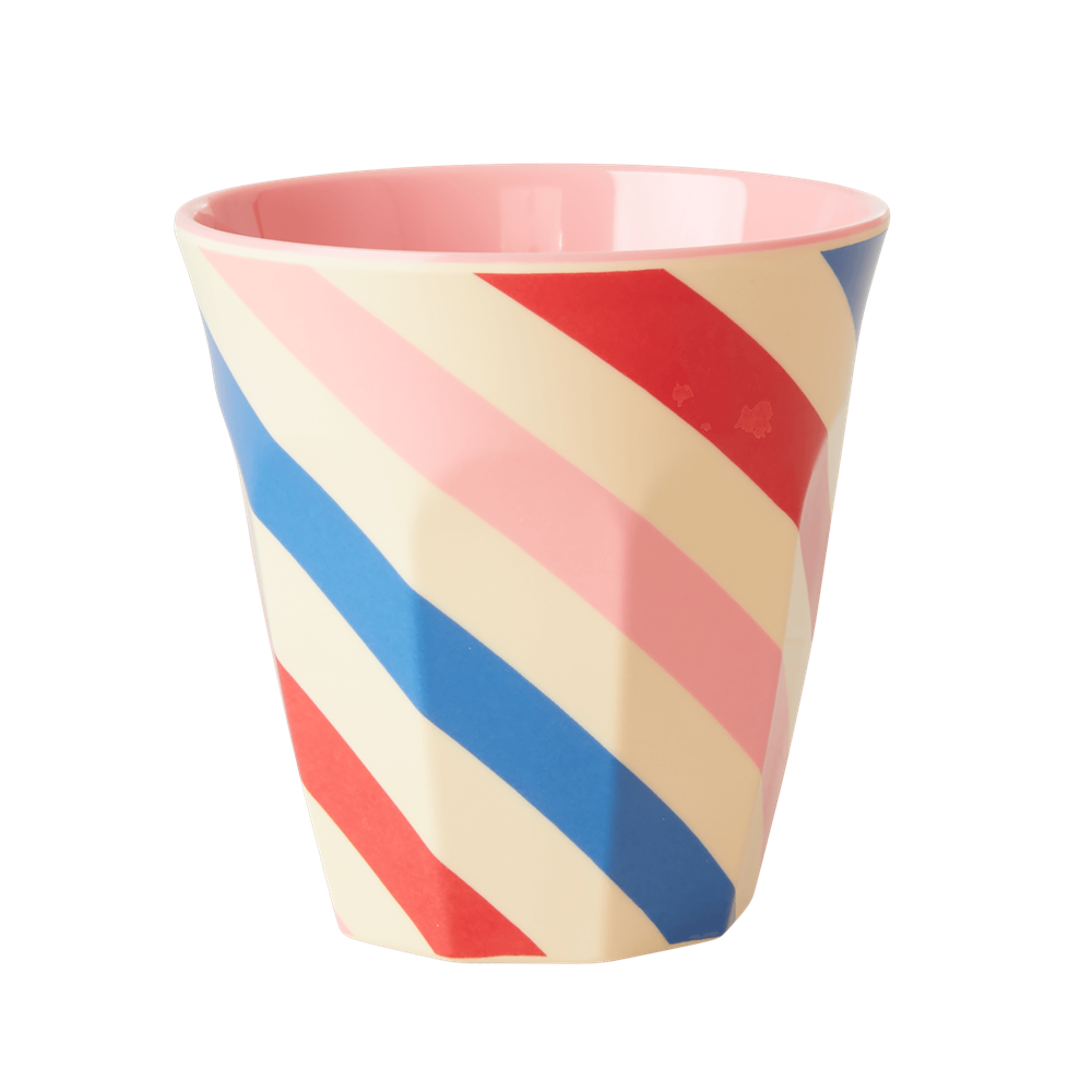 rice Melamine Candy Stripes Cup