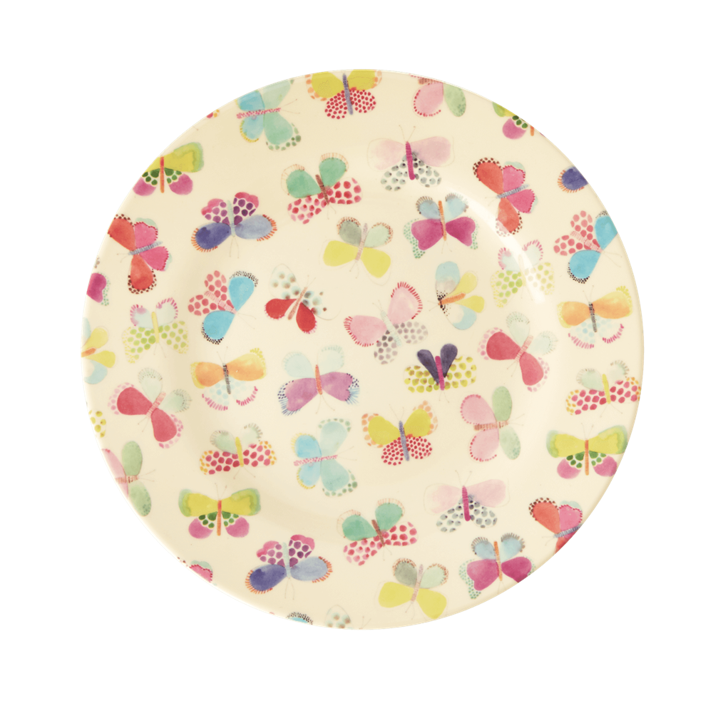 rice Melamine Butterfly Plate