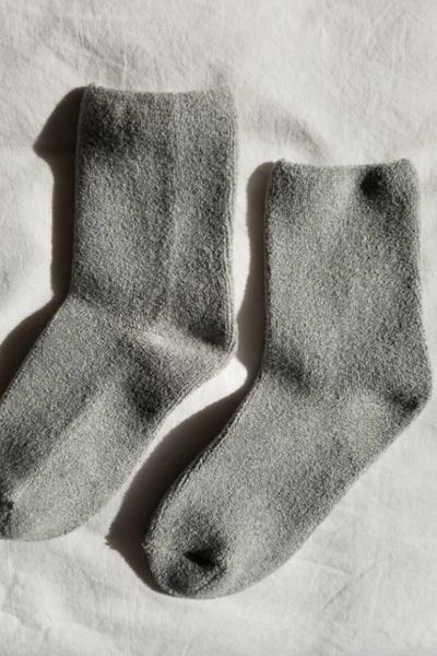 Cloud Heather Grey Socks