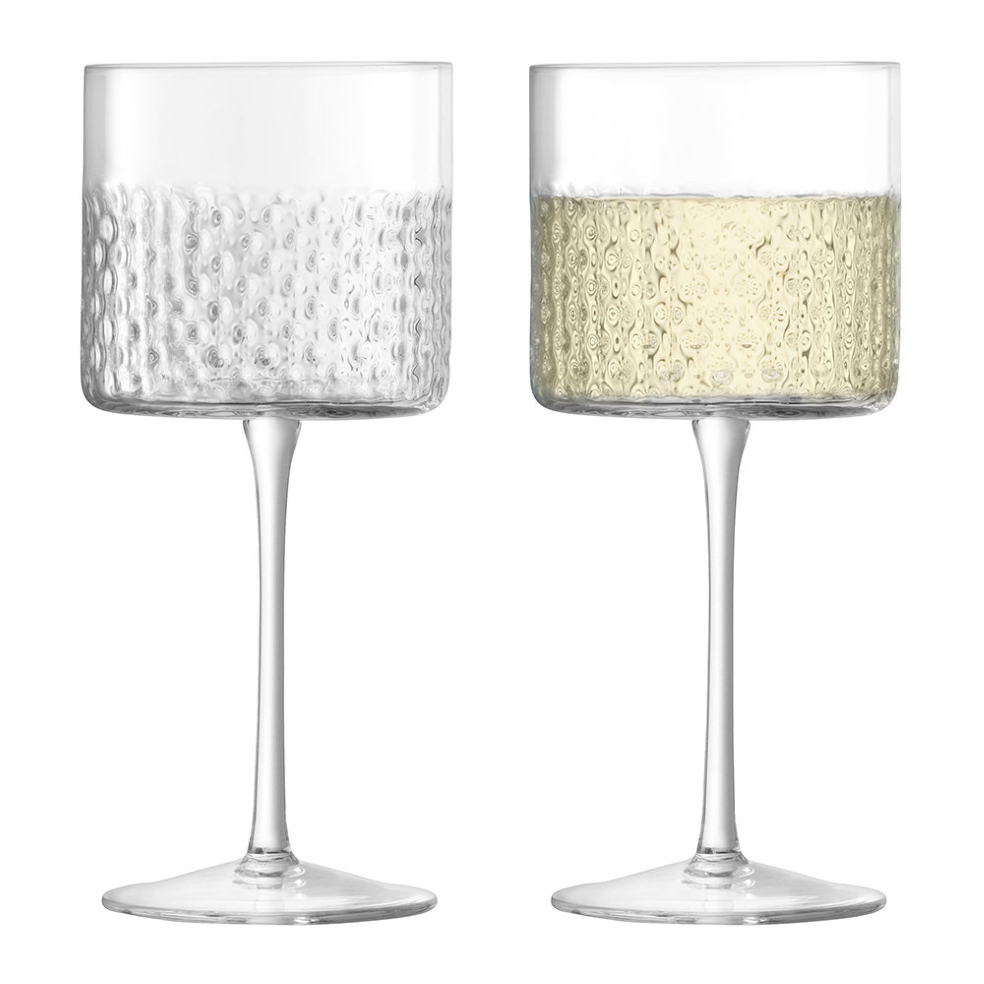 LSA International Wicker Wine Glasses - Set of 2 - Clear