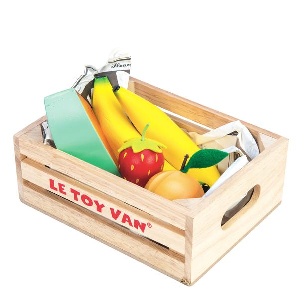 Wooden Toy Market Crate Fruits