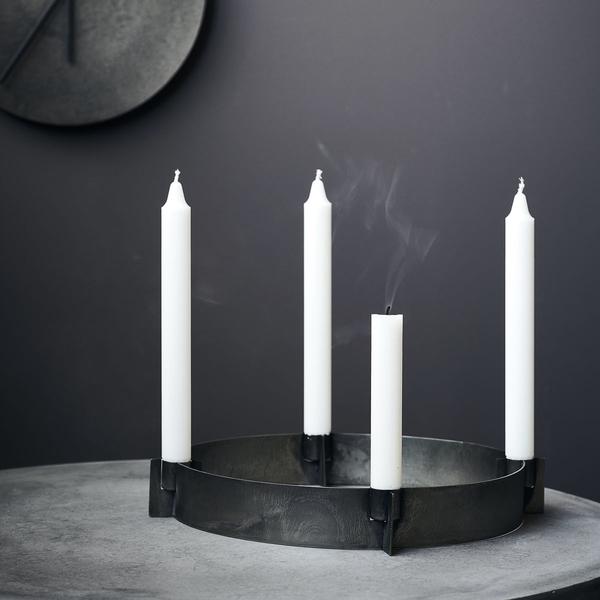 House Doctor Industrial Iron Candle Stand For 4 Candles