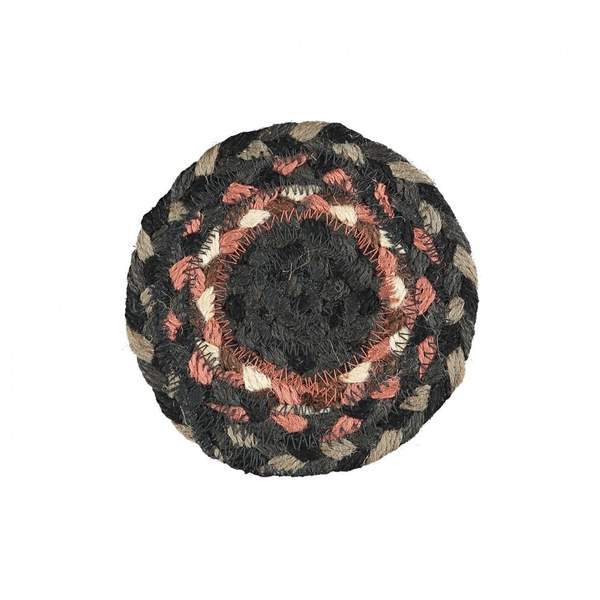 The Braided Rug Company Set of 6 Marble Jute Coasters